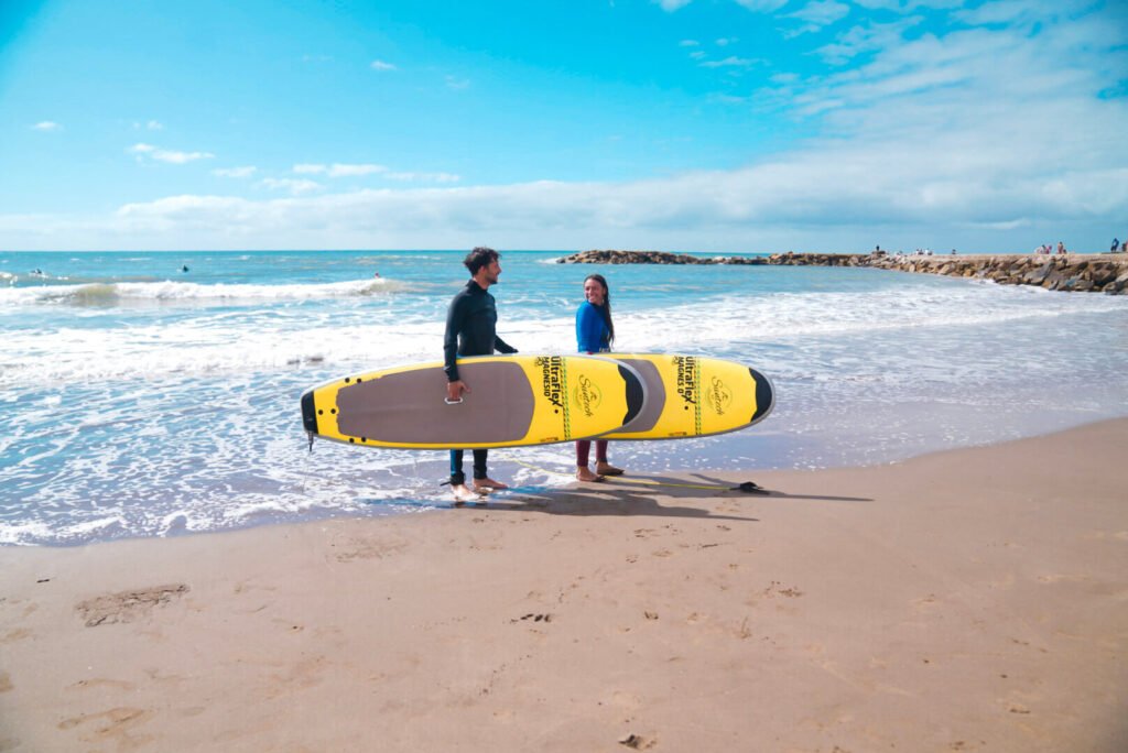 surfing in Mar de Plata - best month to visit Buenos Aires