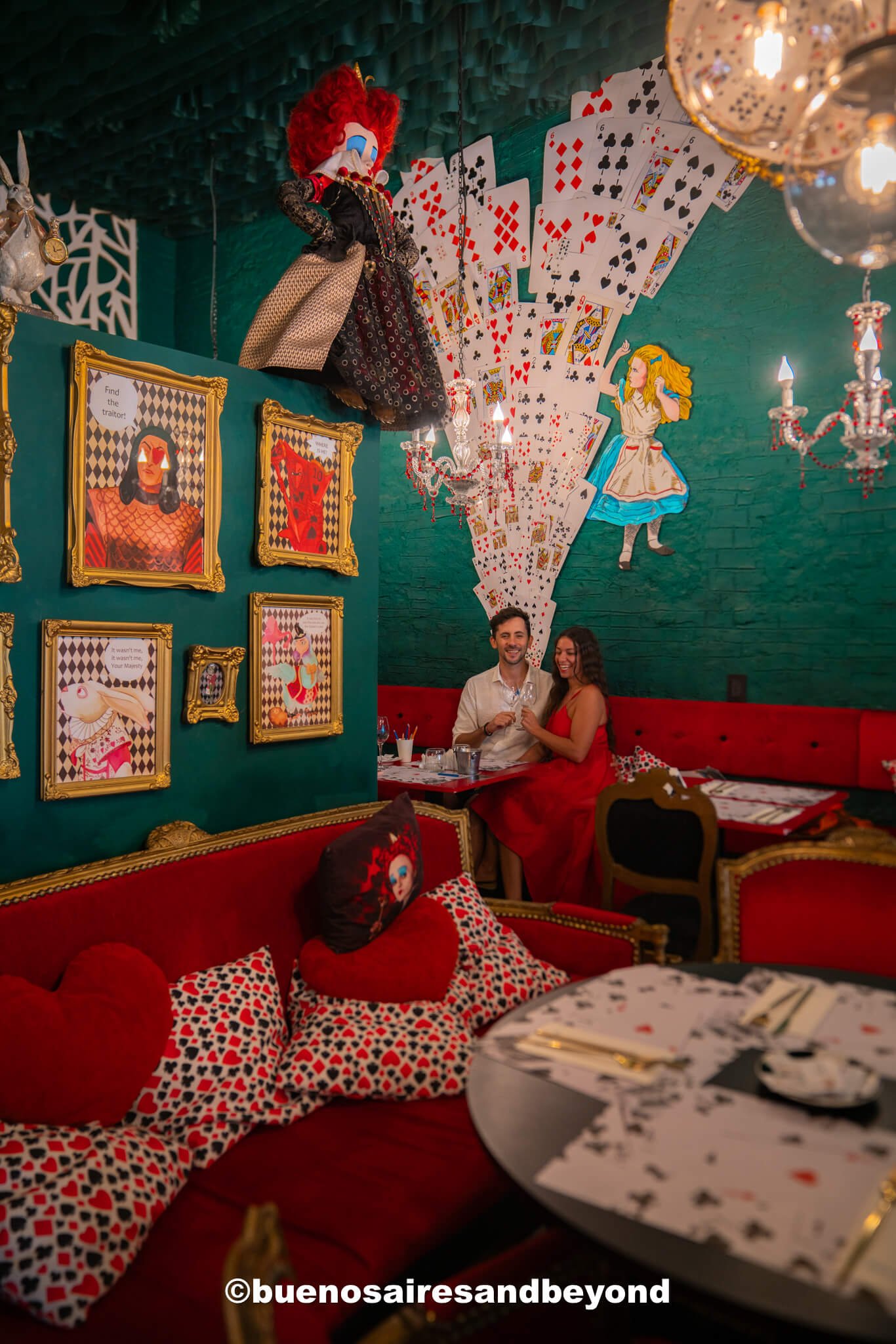 Alice in Wonderland themed cafe - things to do in Buenos Aires when it rains