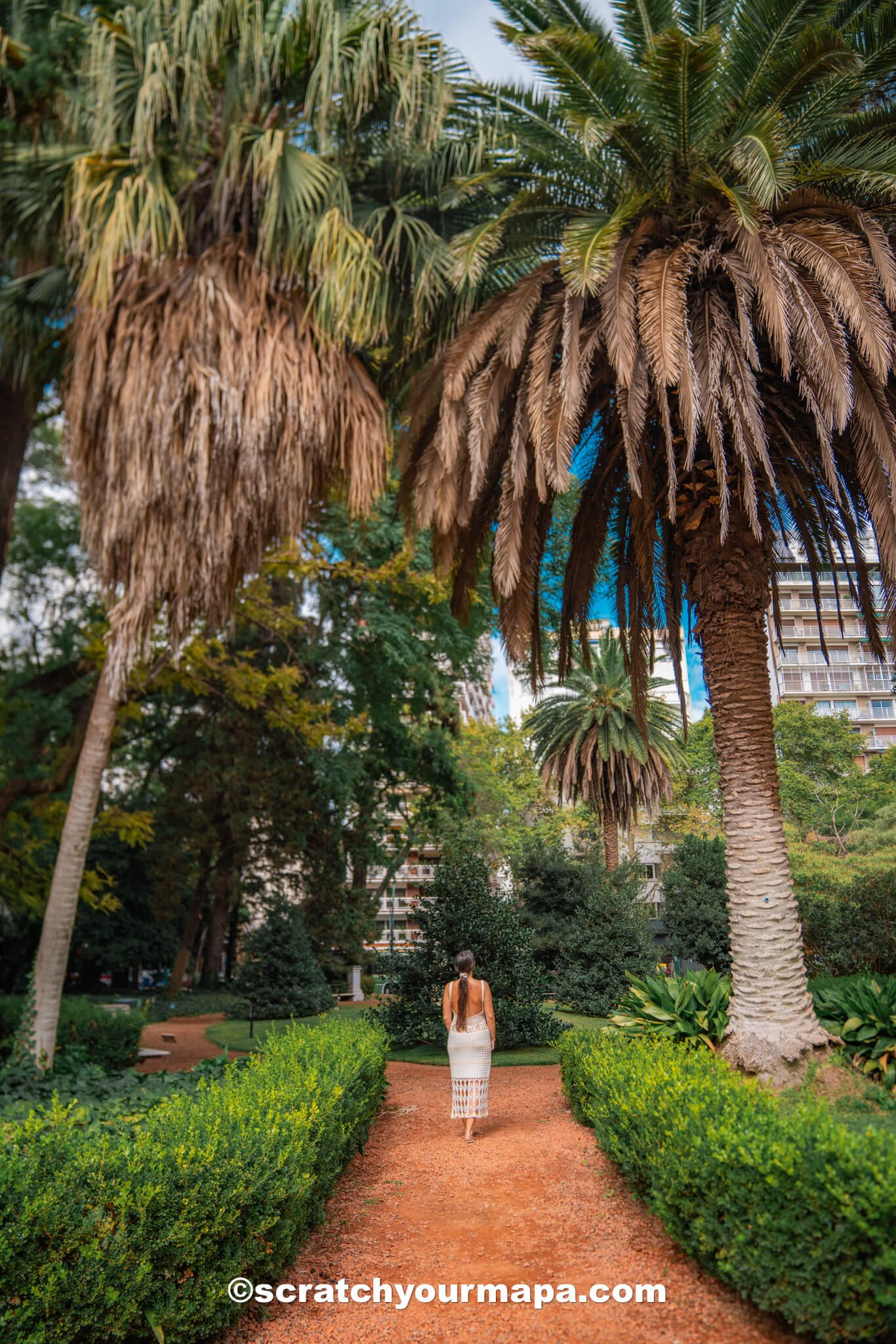 paths inside the Buenos Aires Botanical Gardens