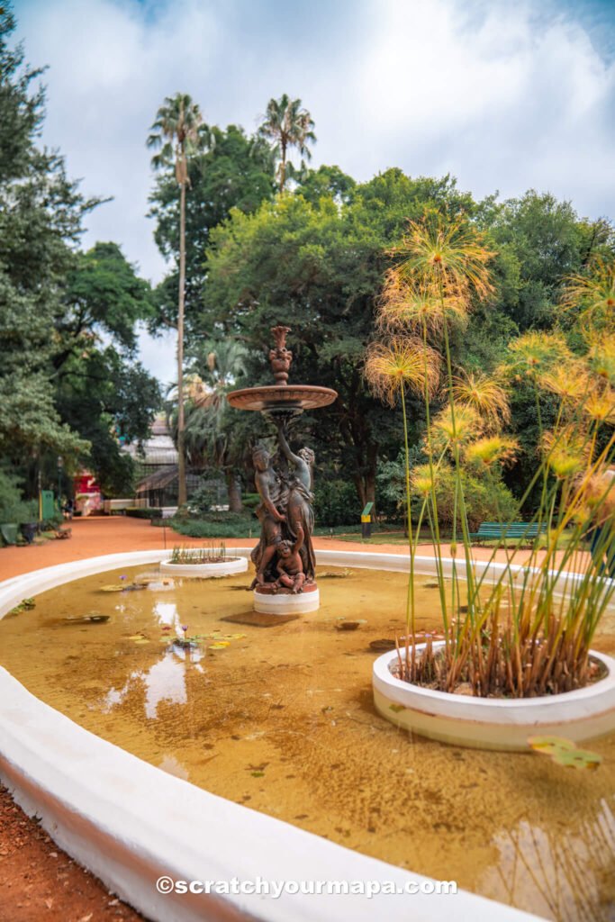 statues at the Buenos Aires botanical gardens