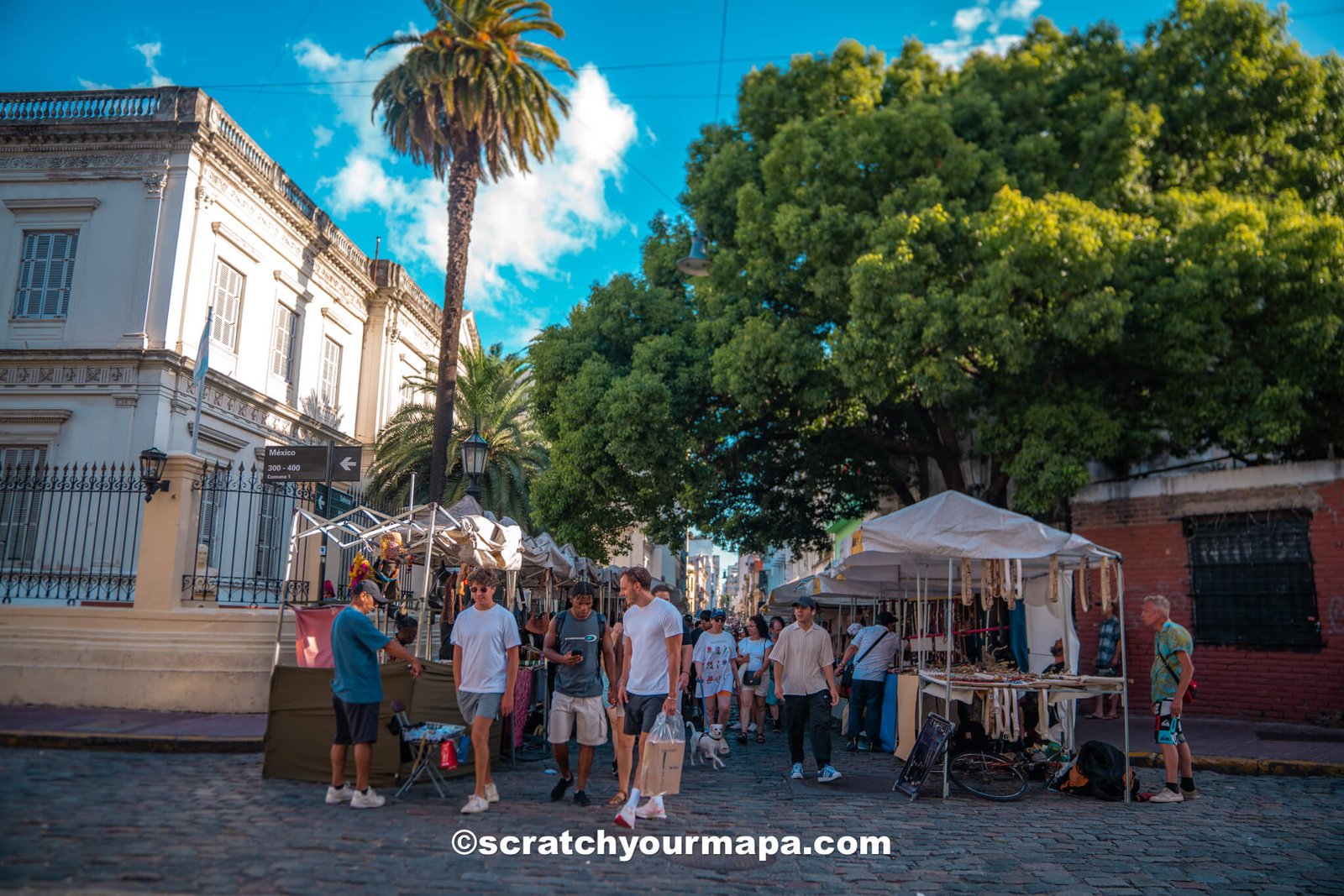 San Telmo Sunday Fair during Spring in Buenos Aires