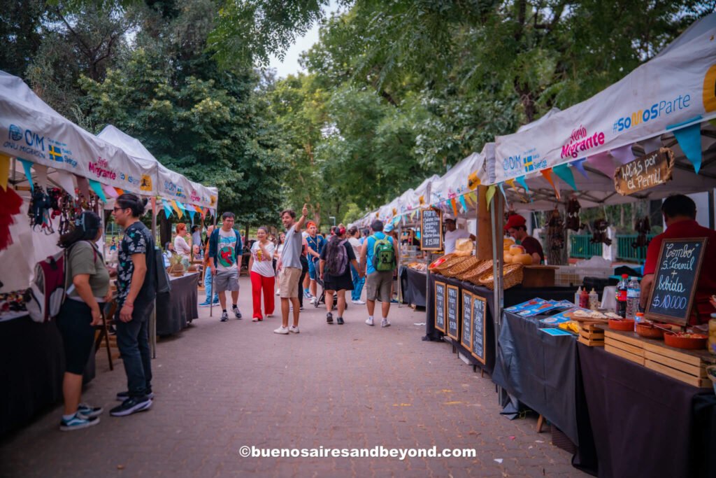 Feria Migrante at Parque Rivadavia in Buenos Aires